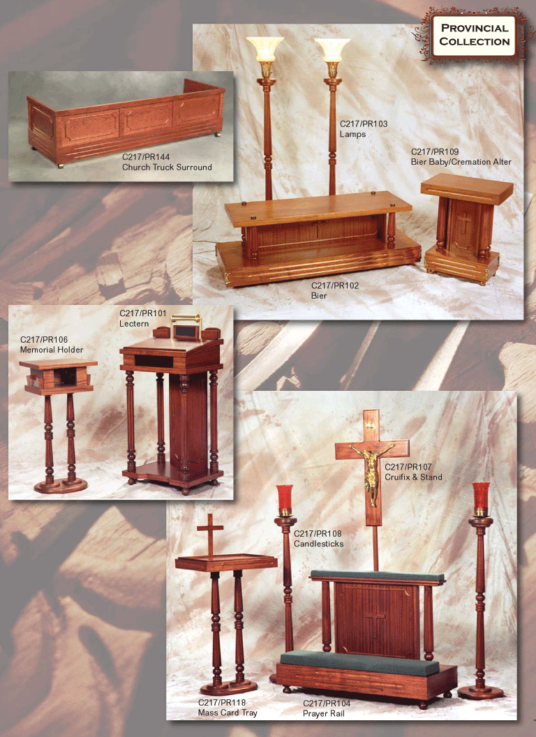 Chapel Furniture Provincial Collection